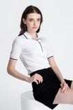  Áo Polo Dệt Gân Phối Viền - FWKS26SS02D 