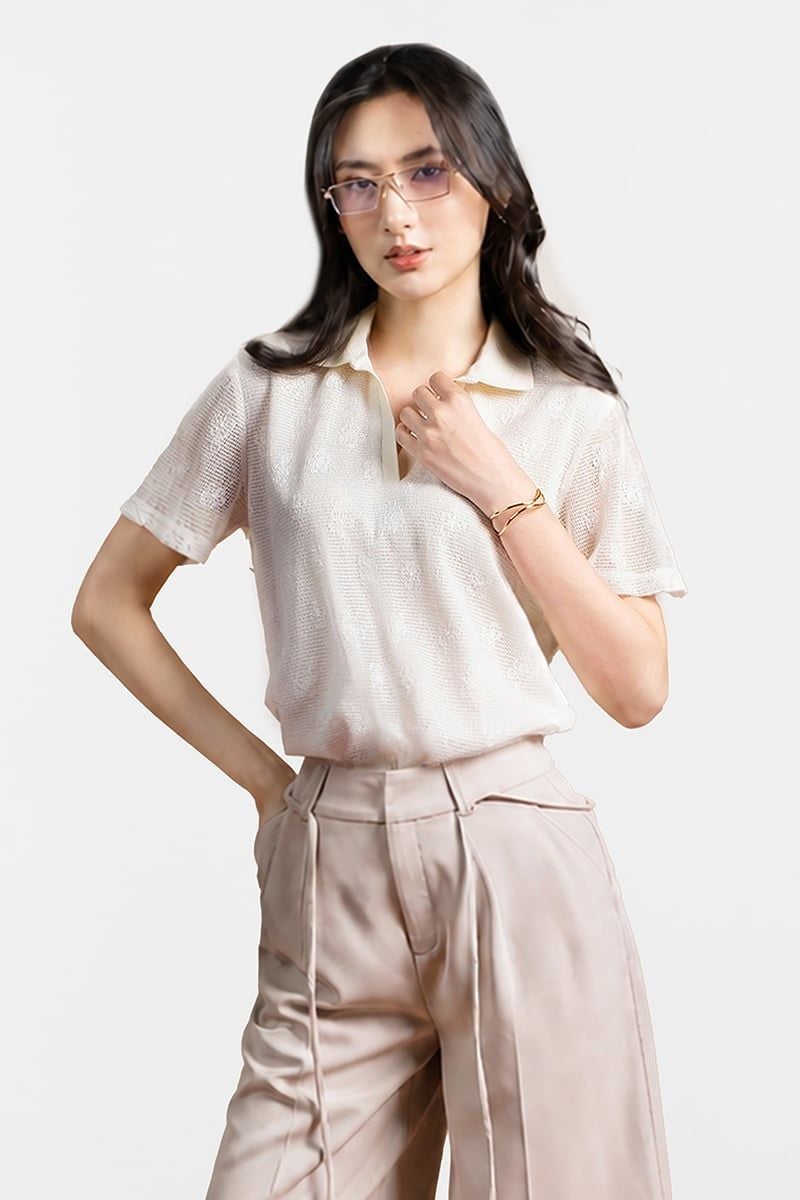  Áo Thun Polo Dáng Relax Thanh Lịch FWKS26SS03C 