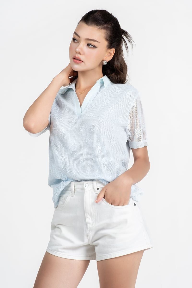  Áo Thun Polo Dáng Relax Thanh Lịch FWKS26SS03C 