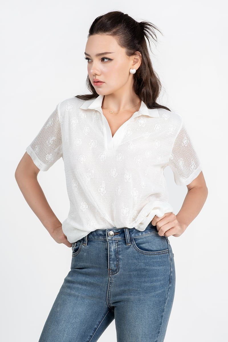  Áo Thun Polo Dáng Relax Thanh Lịch FWKS26SS03C 