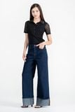  Áo Thun Phối Tay Xuyên Thấu FWKS26SS12D 