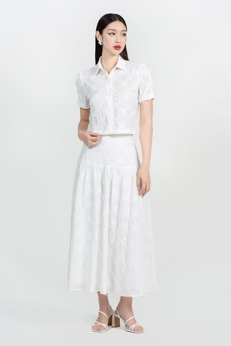  Chân Váy Midi - FWSK25FH09C 