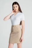  Mini Skirt Basic Màu Beige FWSK25FH12C 