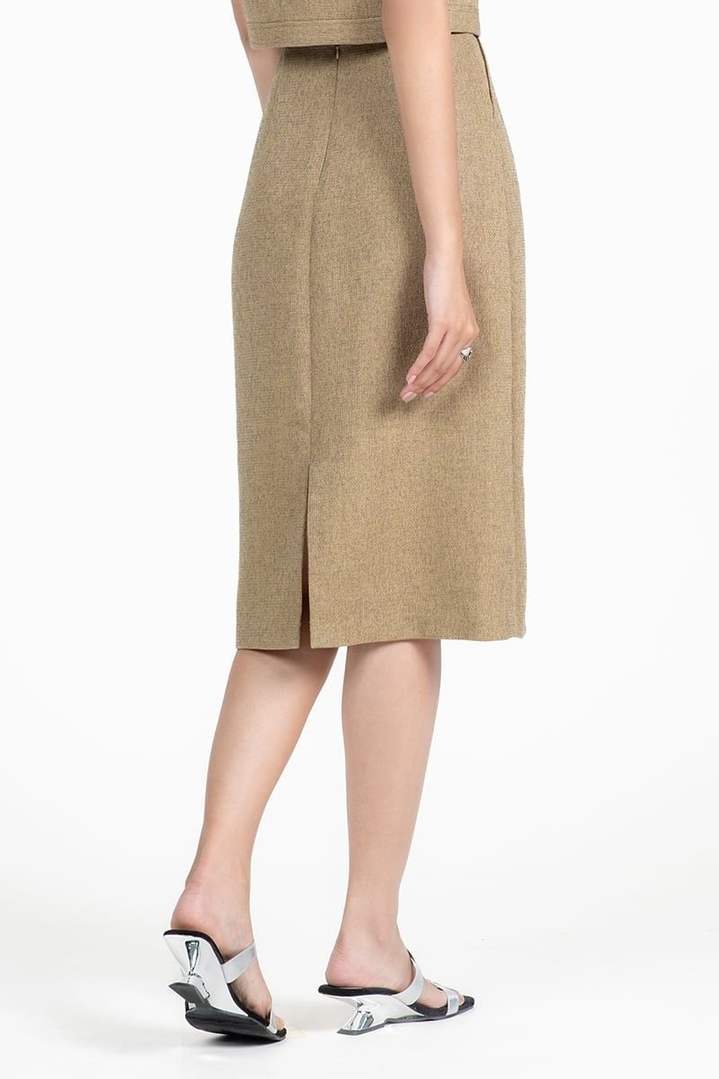  Chân Váy Dáng Suông Phối Nắp Túi – FWSK25FH13D 