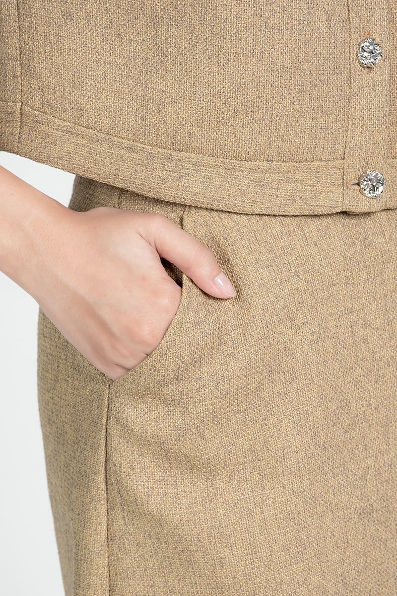  Chân Váy Dáng Suông Phối Nắp Túi – FWSK25FH13D 