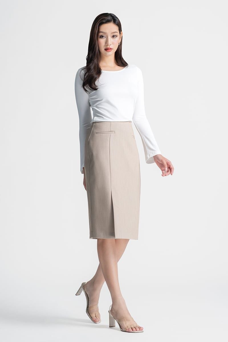  Chân Váy Dáng Dài Thanh Lịch - FWSK26SS01C 