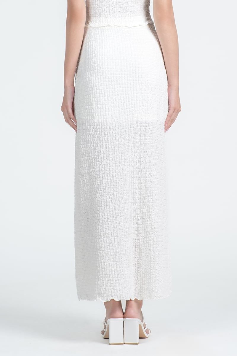  Chân Váy Dài Textured Co-ord – FWSK26SS02C 