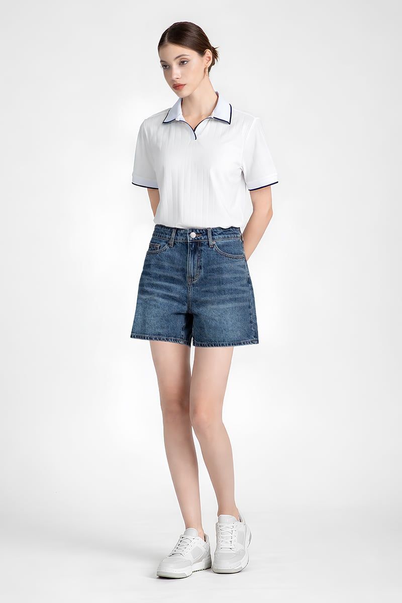  Quần Short Jeans Nữ Form Vừa FWSP25FH07D-J 