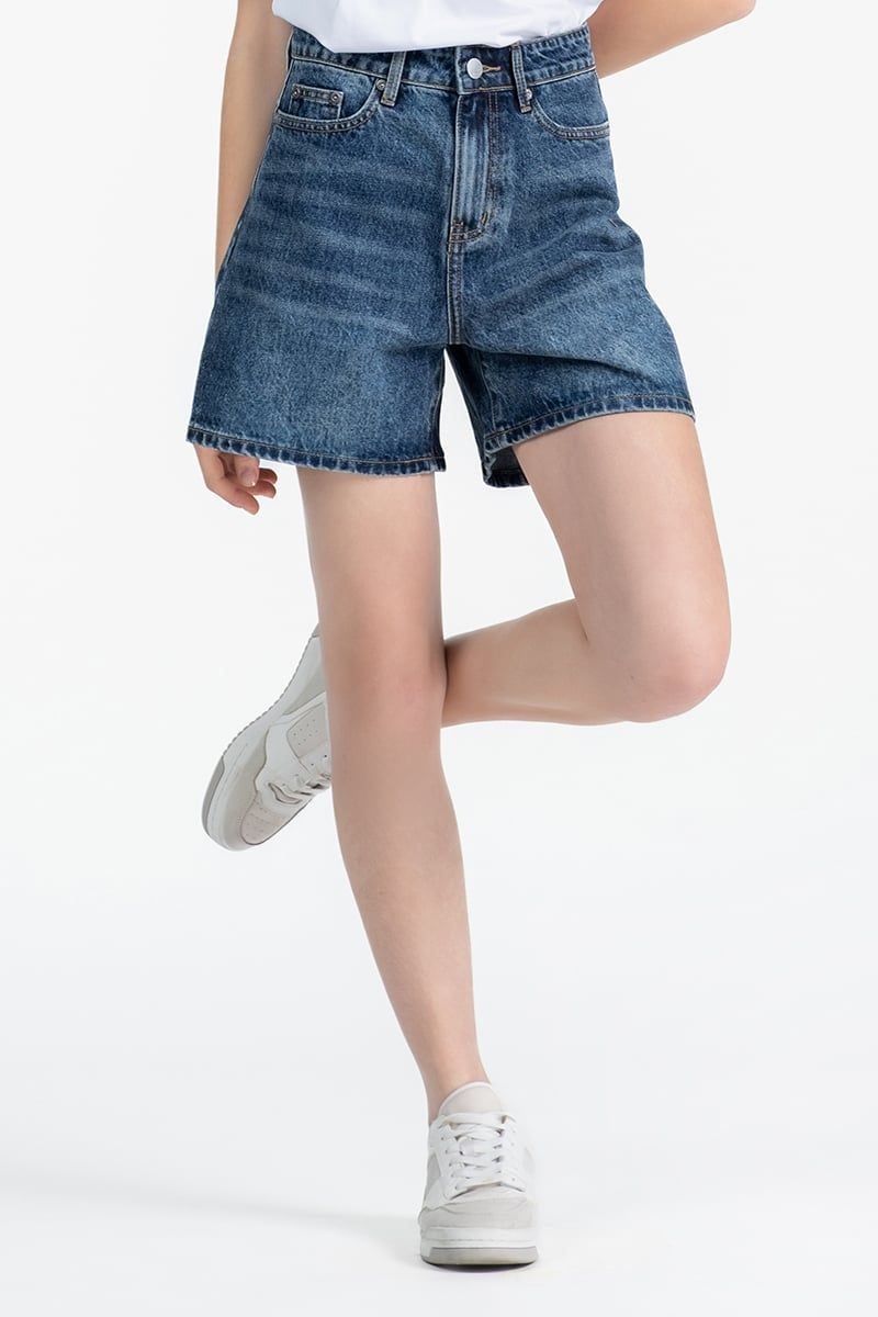  Quần Short Jeans Nữ Form Vừa FWSP25FH07D-J 