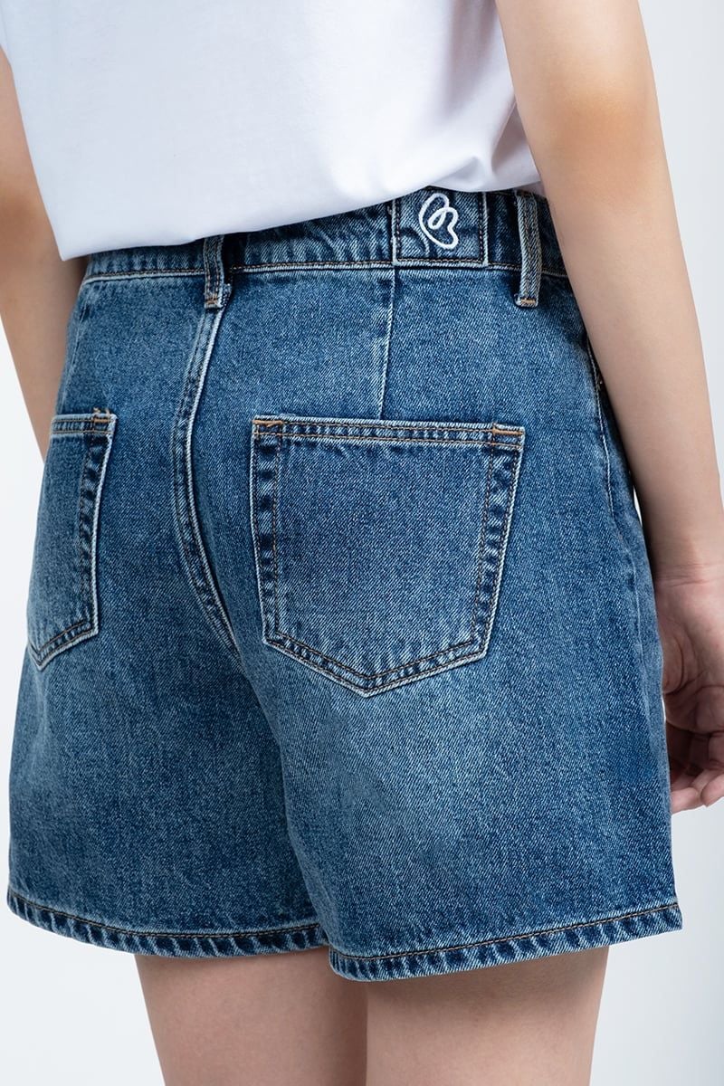  Quần Short Jeans Nữ Form Vừa FWSP25FH07D-J 
