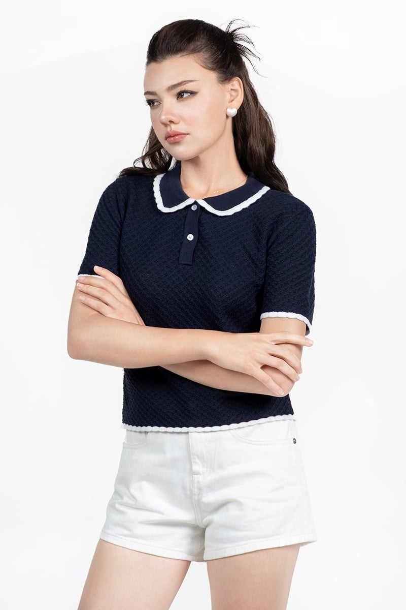  Áo Sweater Viền Tương Phản - FWSW26SS04C 