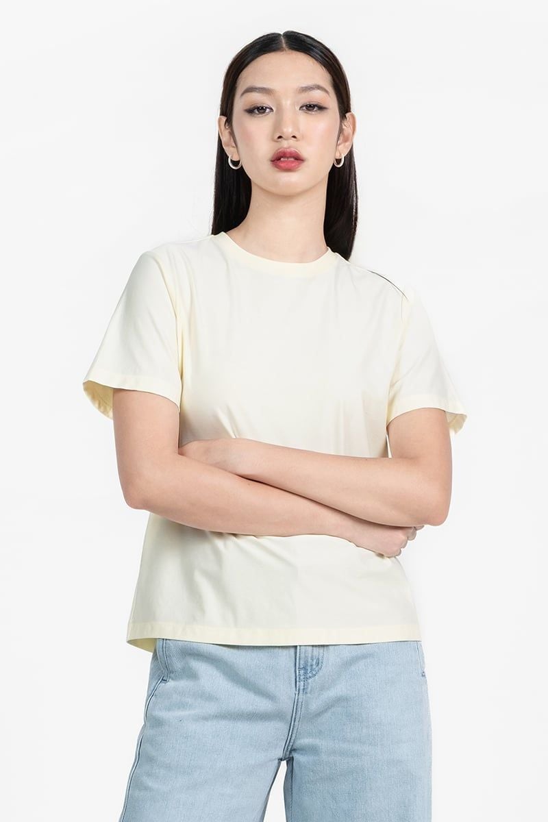  Áo Thun Ngắn Tay Basic In Chữ – FWTS25FH01G 