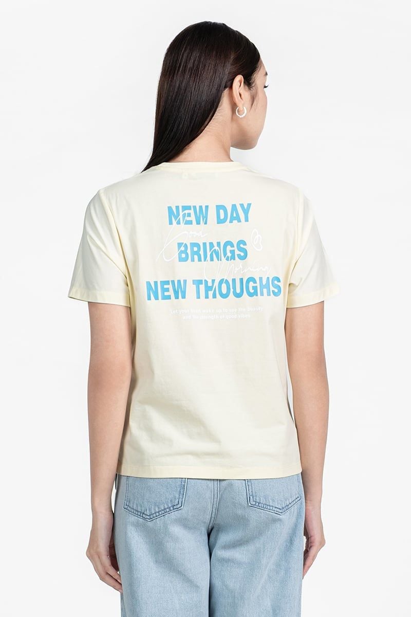  Áo Thun Ngắn Tay Basic In Chữ – FWTS25FH01G 