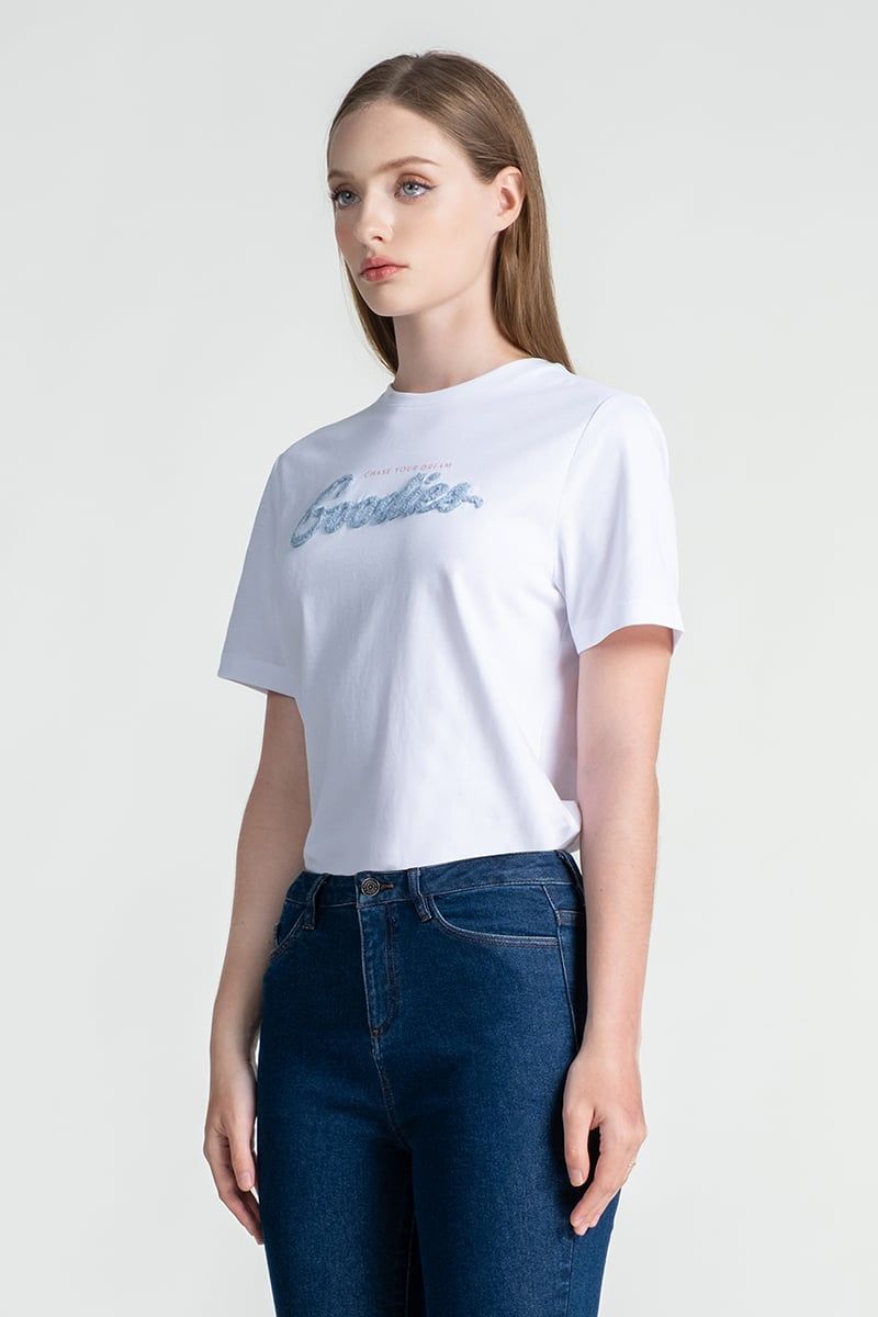  Áo Thun Nữ In Chữ 