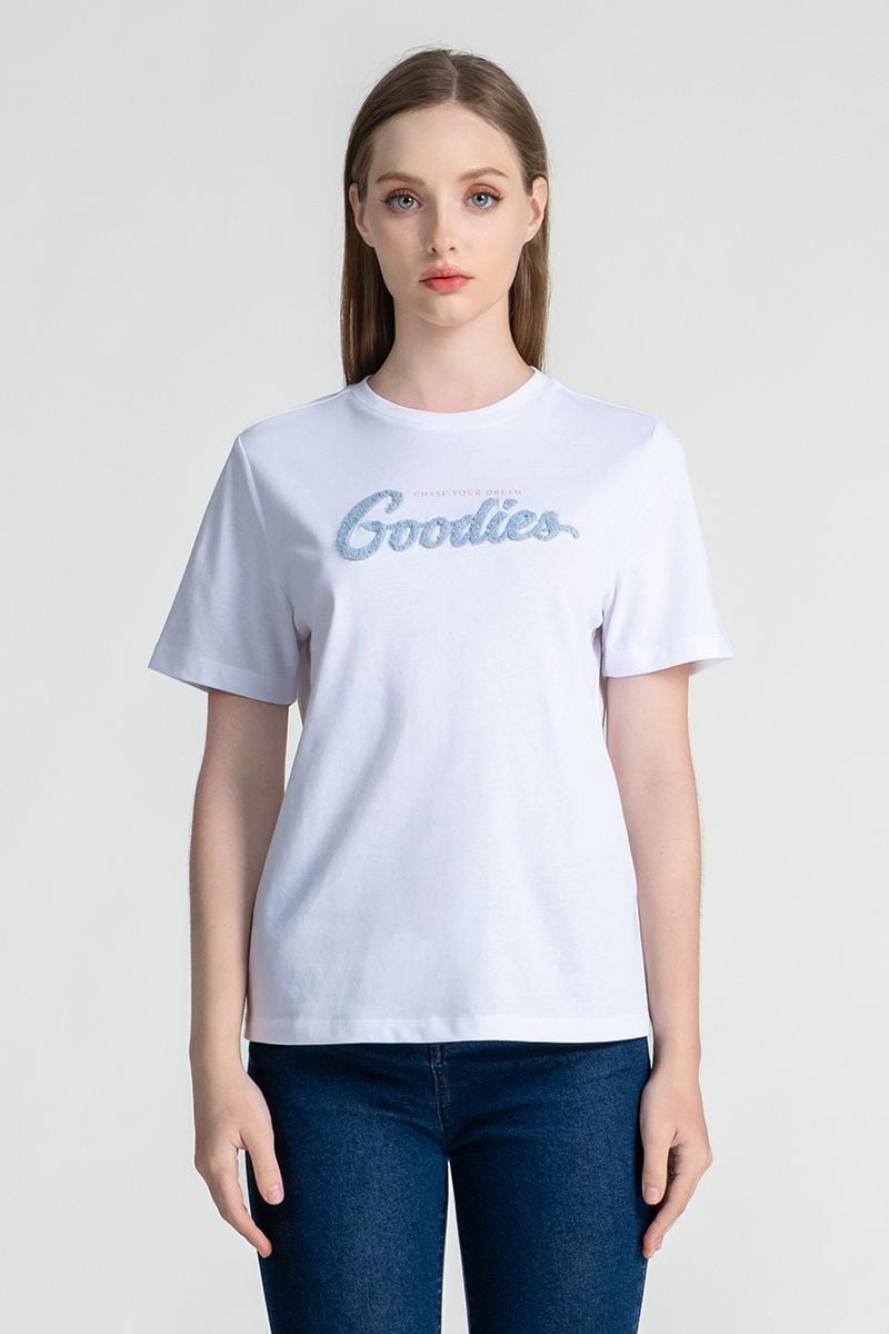  Áo Thun Nữ In Chữ 