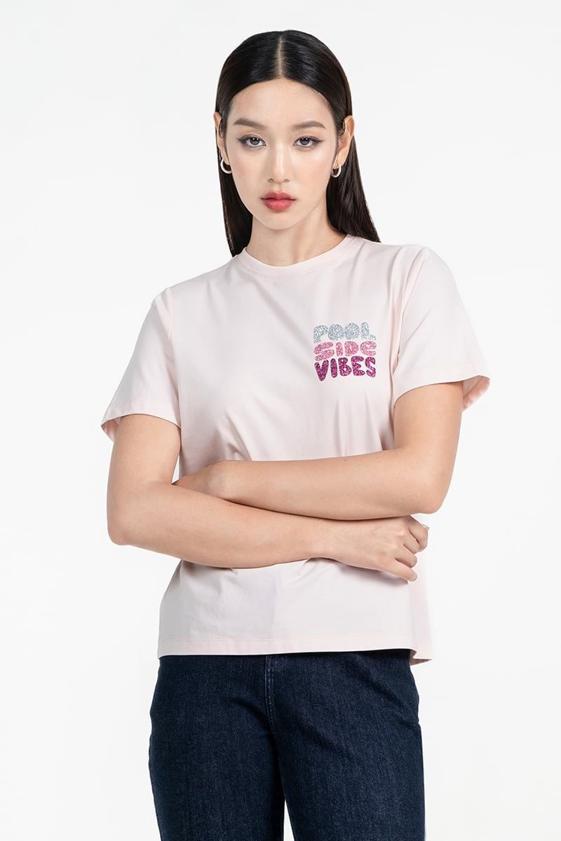  Áo Thun In Chữ Cá Tính - FWTS25FH04D 