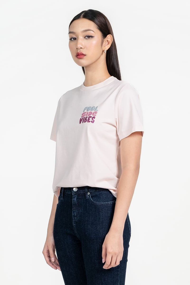  Áo Thun In Chữ Cá Tính - FWTS25FH04D 