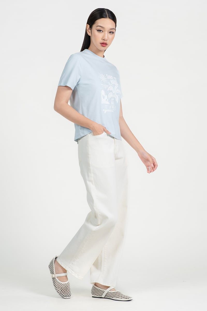  Áo Thun In Hình Surf Babe – FWTS25FH07D 