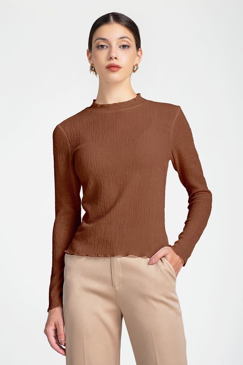  Thun Dài Tay Dệt Vải Texture - FWTS25FH12C 
