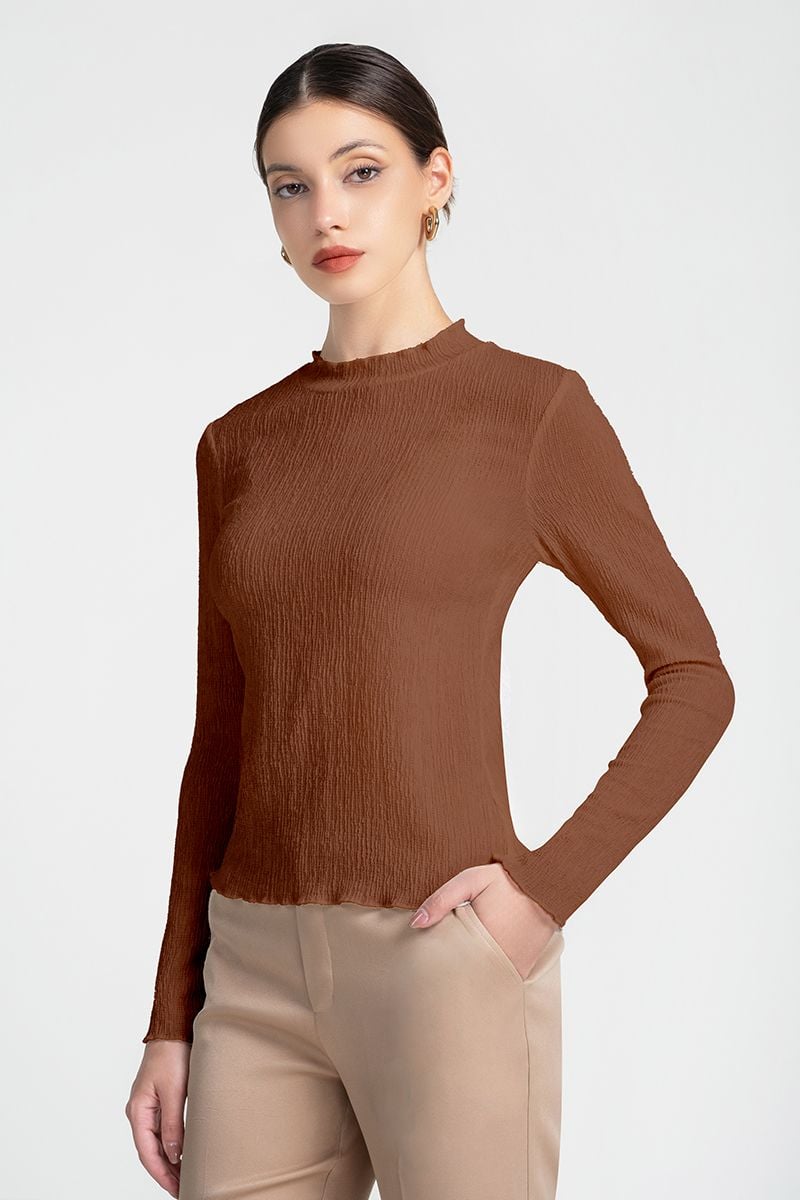  Thun Dài Tay Dệt Vải Texture - FWTS25FH12C 