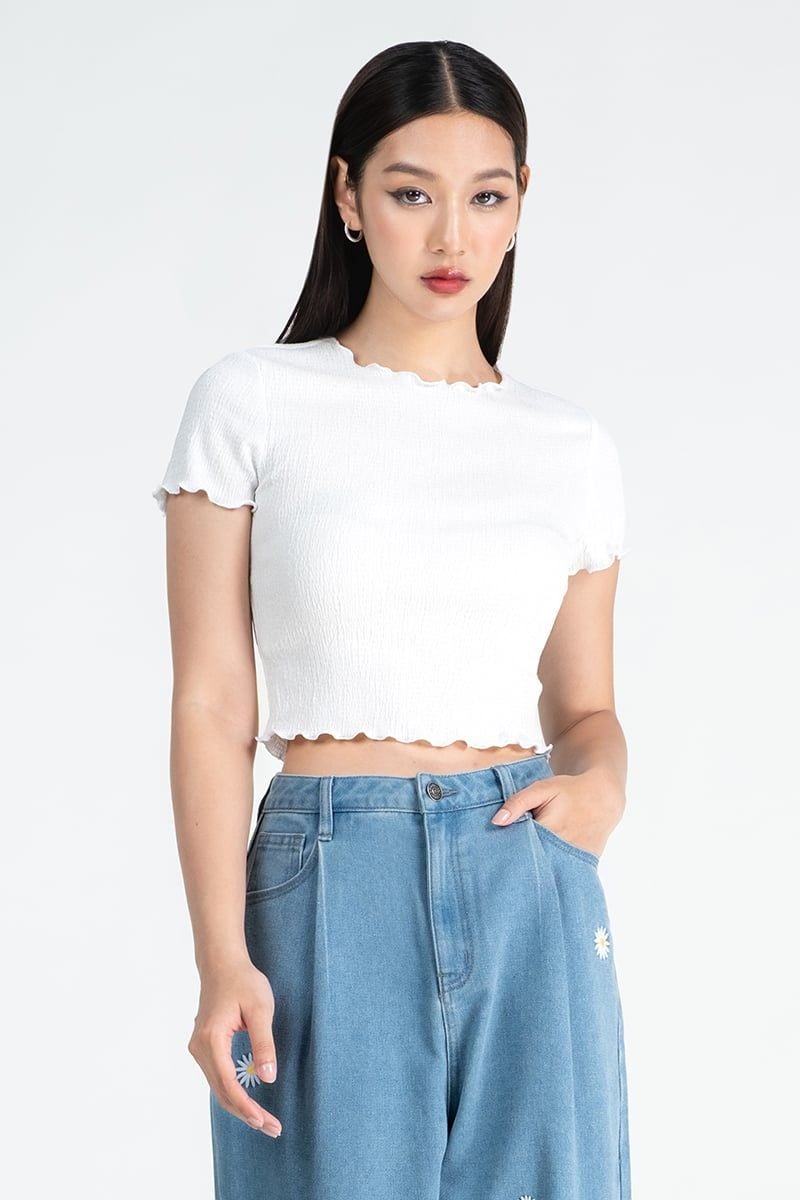  Áo Thun Ôm Ngắn Tay – FWTS25FH13C 