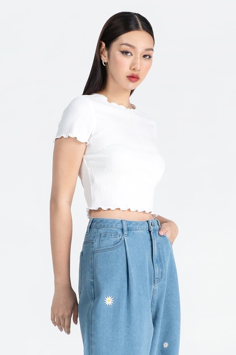  Áo Thun Ôm Ngắn Tay – FWTS25FH13C 