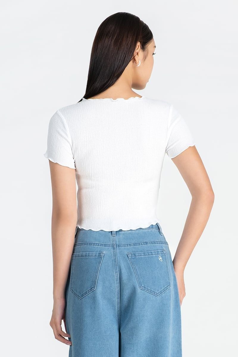  Áo Thun Ôm Ngắn Tay – FWTS25FH13C 