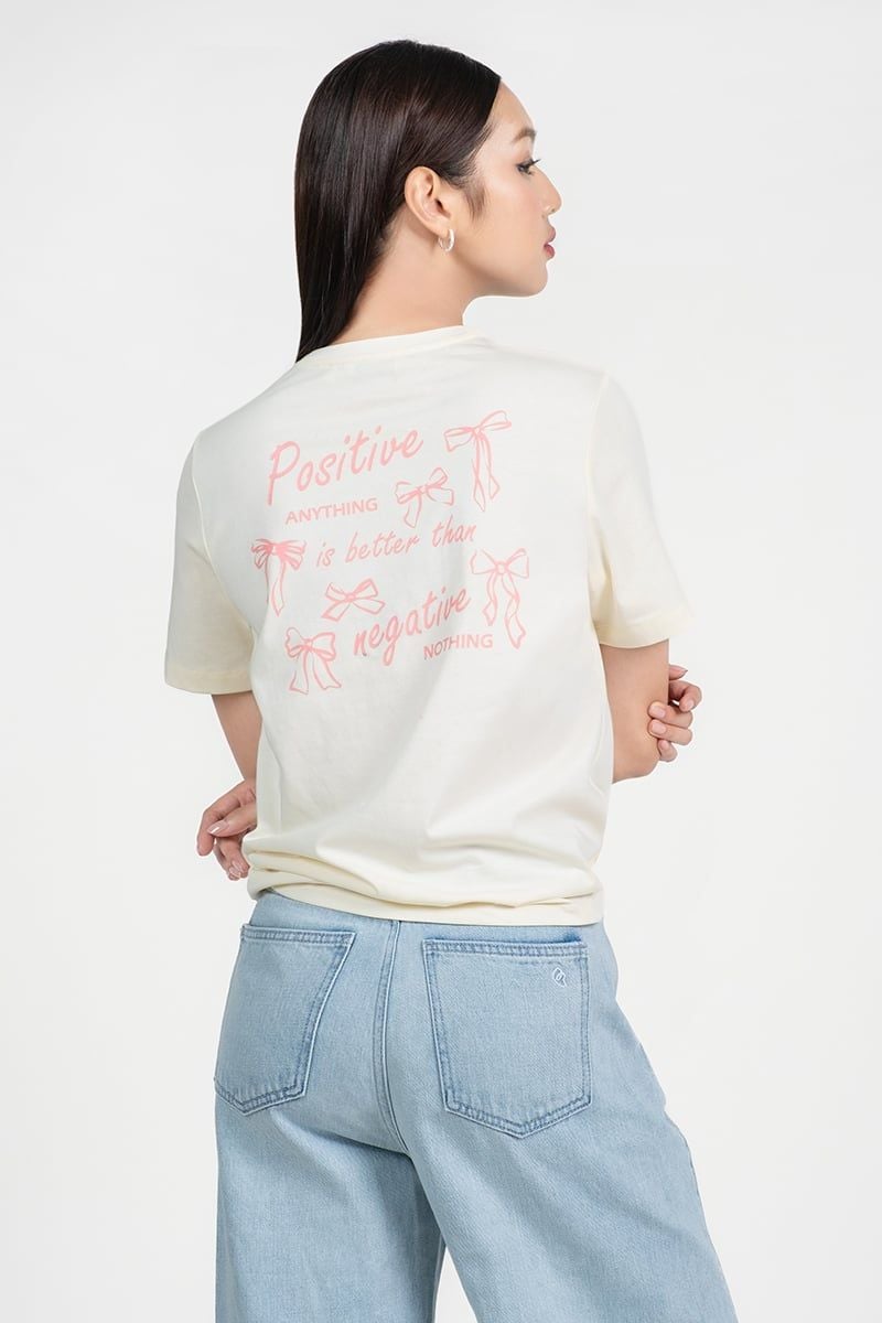  Áo Thun Nữ Positive Vibes – FWTS25SS17G 