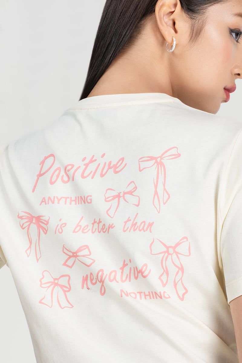  Áo Thun Nữ Positive Vibes – FWTS25SS17G 