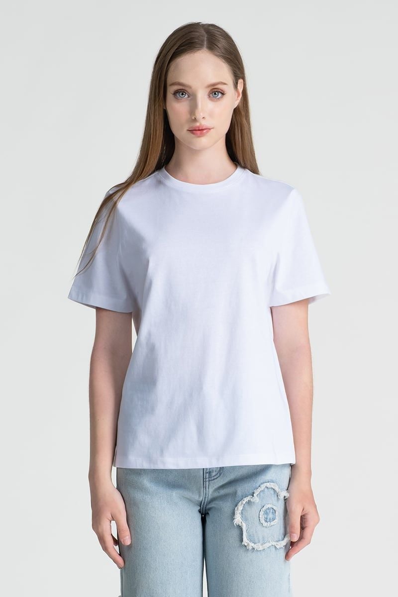  Áo Thun Nữ Thêu Hoa FWTS25SS19G 