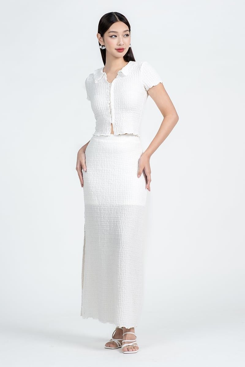  Áo Croptop Textured Co-ord – FWTS26SS03C 