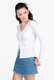  Áo Thun Cổ V Form Ôm FWTS26SS05C 