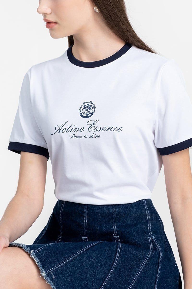  Áo Thun Phối Màu Tinh Tế - FWTS26SS16D 