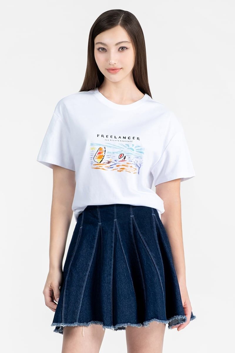 Áo Thun Nữ Họa Tiết - FWTS26SS30D 