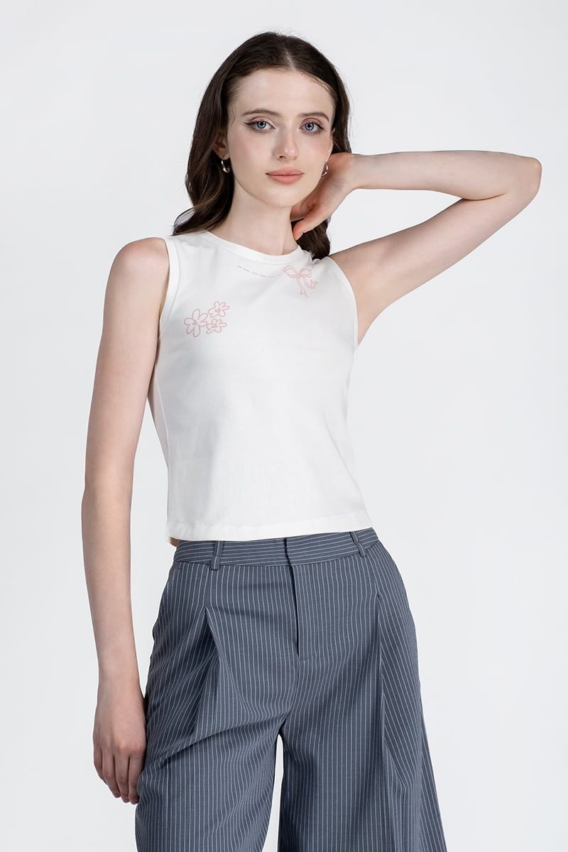  Áo Tanktop Hoạ Tiết Thời Trang - FWTT26SS01C 