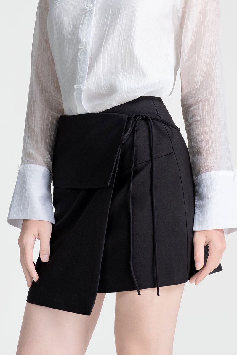  Chân Váy Wrap Mini – FWSK25SS11G 