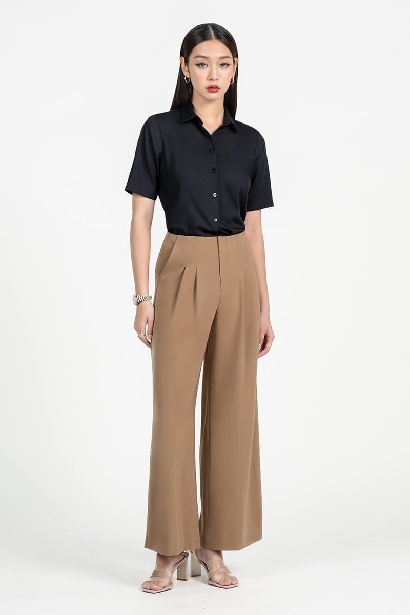  Áo Sơ Mi Nữ Tay Ngắn – FWWS25FH02C-SSBB 