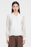  Áo Sơ Mi Nữ Tay Dài Phối Xếp Ly – FWWS25FH08G 
