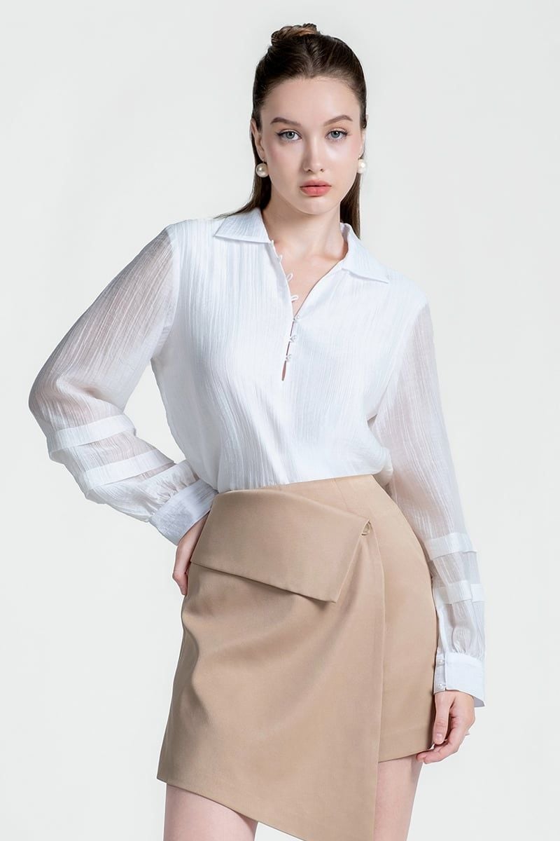  Áo Sơ Mi Nữ Tay Dài – FWWS25SS02G 