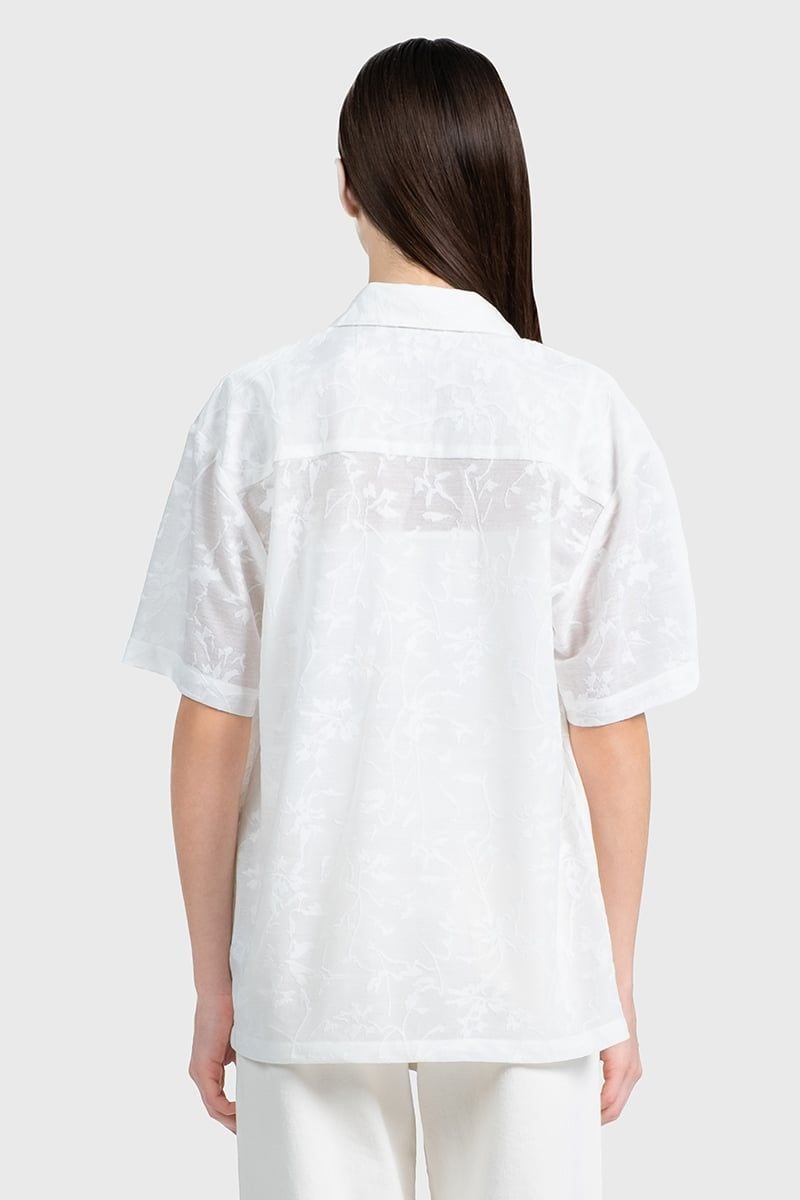  Áo Sơ Mi Hoạ Tiết Tay Ngắn - FWWS26SS06D 