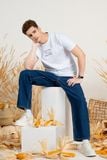  Quần Jeans Nam Form Rộng JN26SS10M-RX 