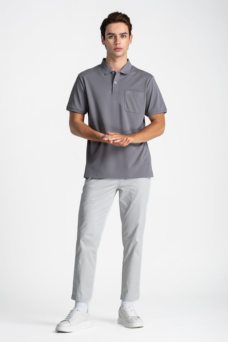  Áo Polo Nam Tay Ngắn Sợi Cà Phê - KS26FH66G-CLCA 