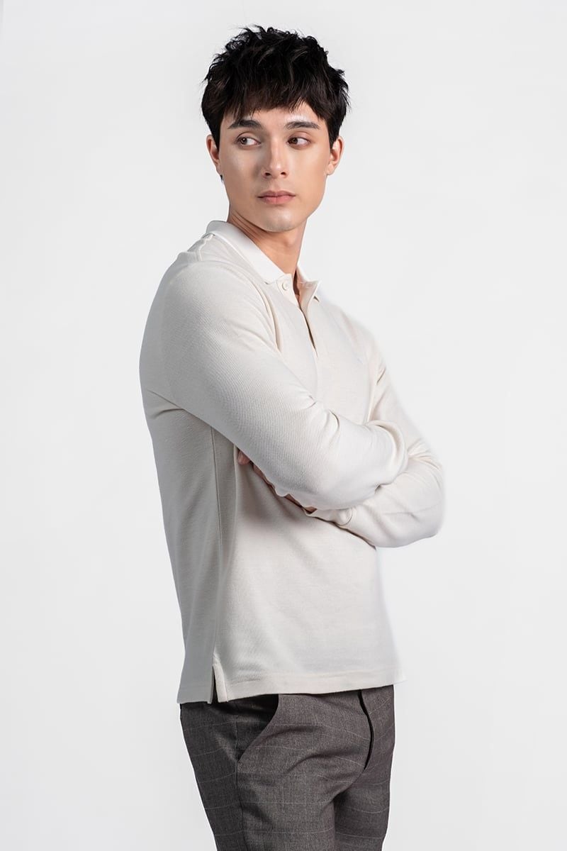  Áo Polo Nam Tay Dài Form Vừa KS26FH75P-LSWK 