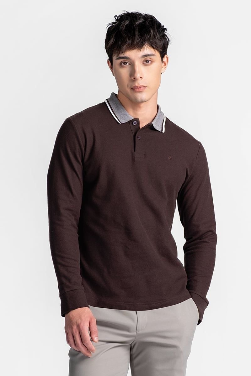  Áo Polo Nam Tay Dài Form Vừa KS26FH75P-LSWK 