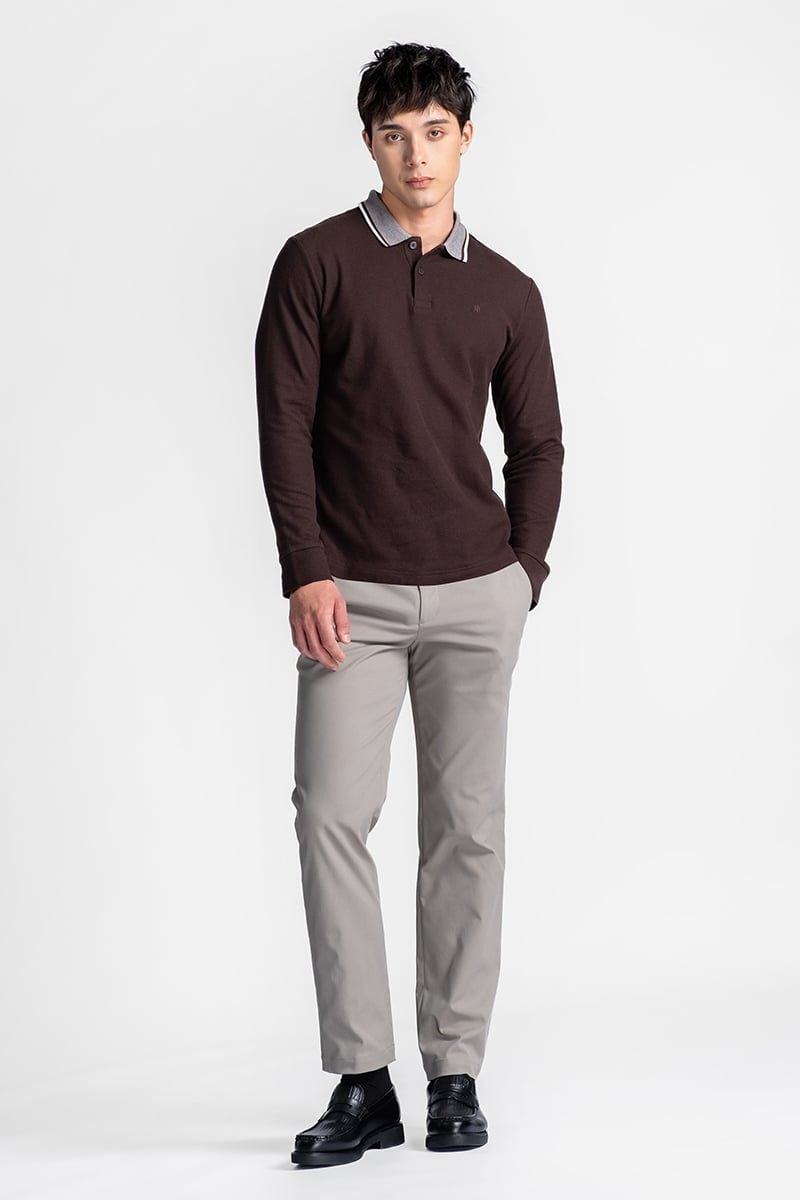  Áo Polo Nam Tay Dài Form Vừa KS26FH75P-LSWK 
