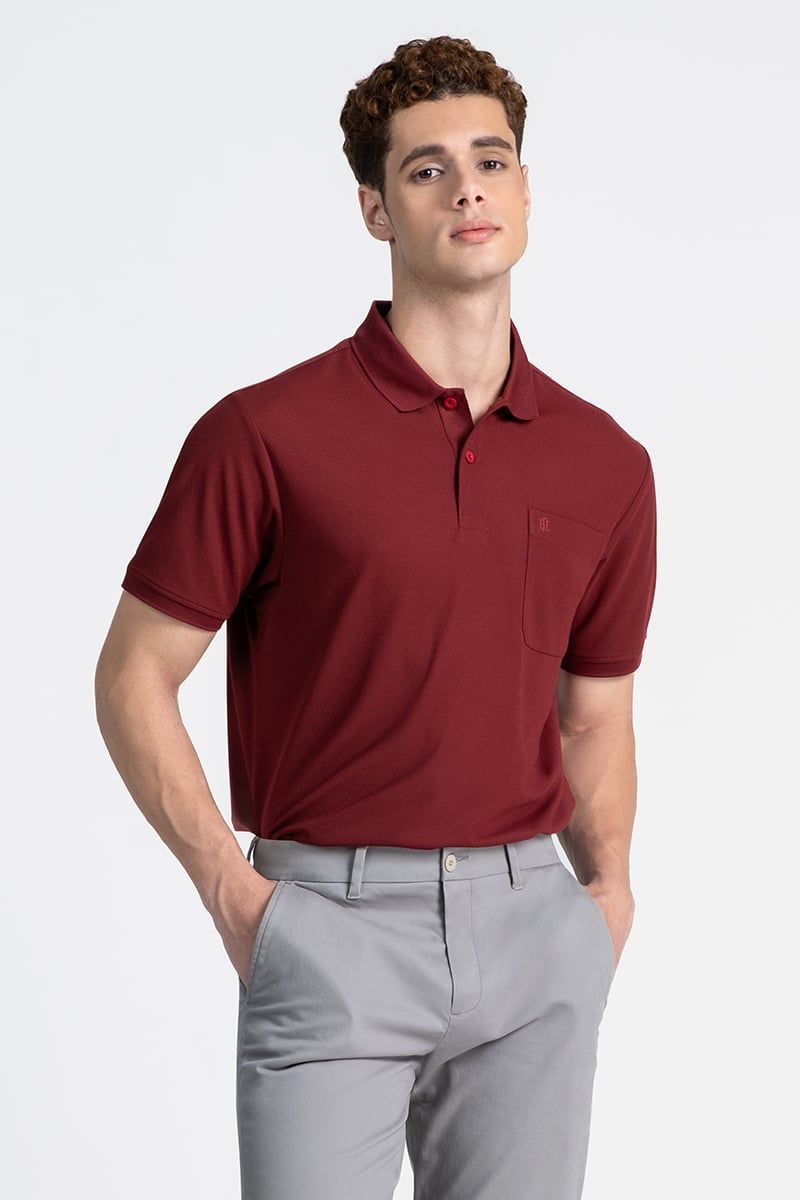  Áo Polo Nam Tay Ngắn Form Rộng KS26SS04C-CLWK 