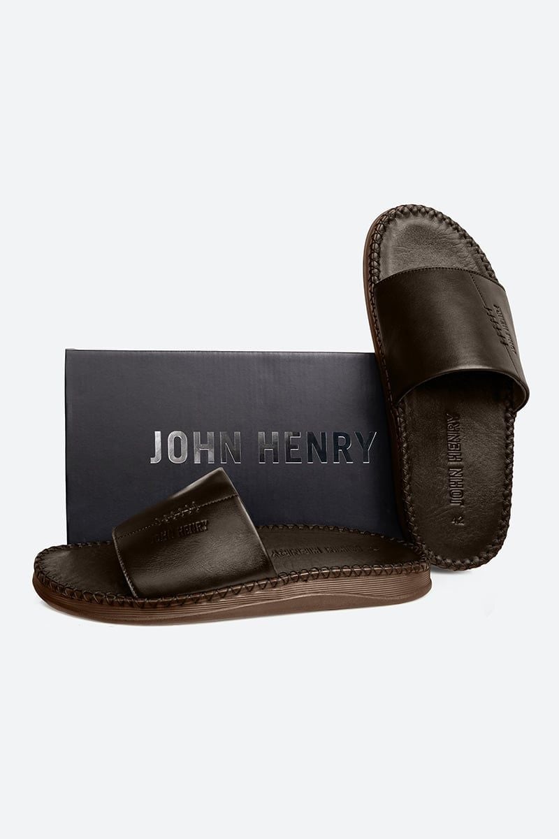  Dép Nam Da Thật SO25FH09P-SA 