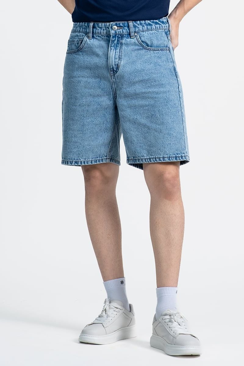  Quần Short Jean Nam Form Rộng SP26SS01C-RXJN 
