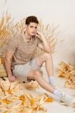  Quần Short Nam Form Trên Gối SP26SS05C-AK 