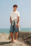  Quần Short Jeans Nam Form Bermuda SP26SS15P-BMJN 